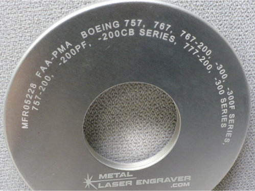 Aluminum Laser Engraver for Aircraft Parts