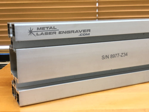 Laser Engraving Bare Aluminum Extrusion